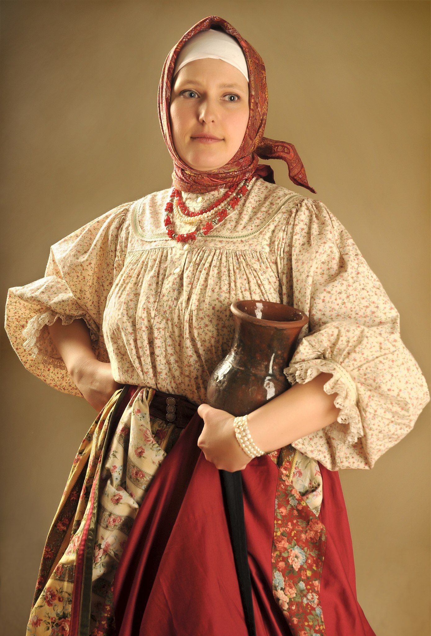 Girls in Slavic costumes in Datong